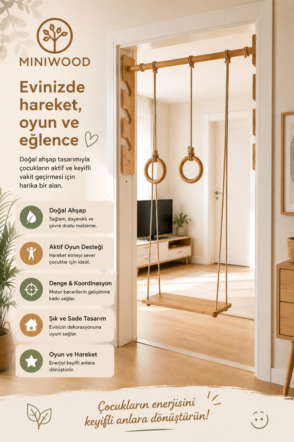 Miniwood Ahşap Eğlence Seti